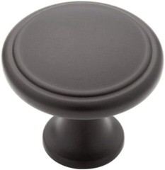 Twenty-five (25) pack of 1-3/16 in. (30mm) Matte Black Cabinet Knob By Liberty
