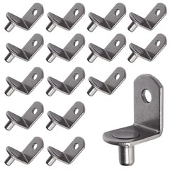 5mm Shelf Pegs L-Shaped Cabinet Support Pins Bracket Style Clips for Bookcase…