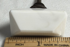 Lot Of 3 New Hobby Lobby Modern White Stone Look 2in Drawer Knobs Pulls