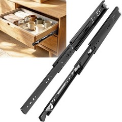 1 Pair Locking Full Extension Ball Bearing Drawer Slides 12 14 16 18 20 22 24…