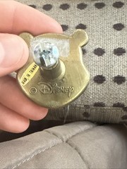 Vtg Disney Brass Drawer Pulls Winnie The Pooh Mickey Set of 3