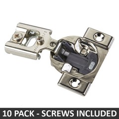 10 Pack Blum COMPACT BLUMOTION Soft Close 1/2″ Overlay Screw-on Hinge 38N355B.08