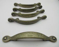 Lot of 5 Amerock Inspirations Weathered Brass 3″ Cabinet Handle Pull BP1590R2