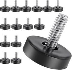 1/4″ Thread Furniture Feet Levelers, 15PCS Adjustable Leveling Feet | Threaded S