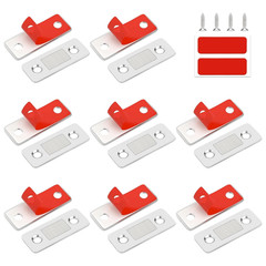 Stainless Steel Cabinet Magnetic Door Catch No Drill Ultra Thin Latch Set locks