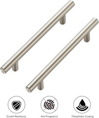 Brushed Nickel Cabinet Pulls, Cabinet Handles, 5 Inch CC, 60 Pack | Stainless…