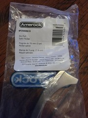 Amerock BP29409G10 Essential’Z Collection 3 in. (76mm) Pull, Satin Nickel