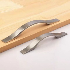 1-50PCS Modern Alloy Kitchen Cabinet Handles Drawer Pulls Brushed Nickel Pulls