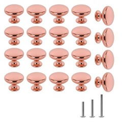20x Polished Chrome Cabinet Hardware Round Mushroom Knob Drawer Handles 30mm/…