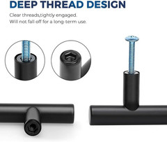 30 Pack Black Cabinet Knobs, Single Hole Drawer Handles, 2 Inch | round Pull Sha