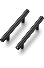 RAVINTE Black matte finish 5 inch drawer handles 12 Count. Sealed Brand New