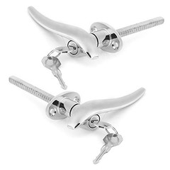 Car Outside Locking Door Handles Stainless Steel Fit for 3 Window Coupe 1932