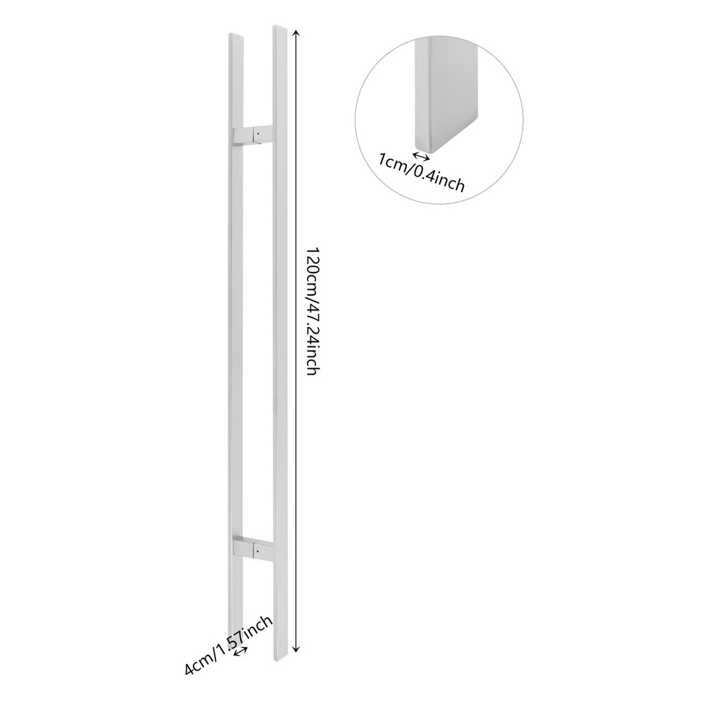 H-shaped Stainless Steel Sliding Door Handle Pull Handles Double Sided Handles~！