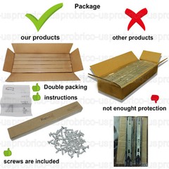 Probrico Soft Close Full Extension Drawer Slides Ball Bearing Side or Rear Mount