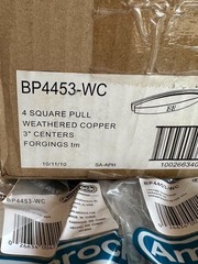 2-pack lot Amerock Forgings BP4453-WC Weathered Copper 3″cc Cabinet Handle Pull