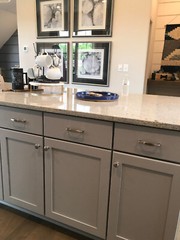 Satin nickel Square Kitchen Cabinet Drawer Knobs and Pulls 3″ Brushed nickel