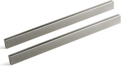 6 Pack 7 9/16 Inch Satin Nickel Knurled Cabinet Pulls – Modern Bar Handles – Tex
