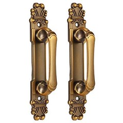 2Pcs/Set European Style Door Handle, Antique Wardrobe Handles Metal Sliding
