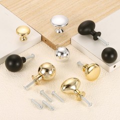 10 Pcs Cabinet Knobs, 1″ (25mm) Diameter Knob for Cupboard, Gold