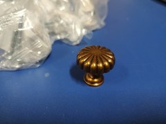 BUKOBYHE 10 Pack Kitchen Cabinet Handles Antique Brass Cabinet Knobs