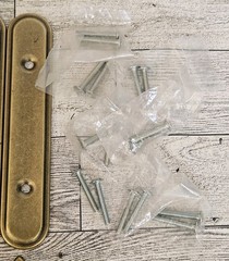 9 Vintage Amerock Carriage House Cabinet Drawer Pulls Handles & Back Plates