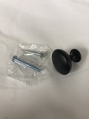 Amerock BP53005FB Edona 1-1/4 Inch Mushroom Cabinet Knob – Matte Black