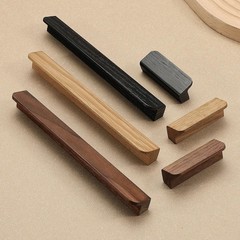 Evionlin 4 Pcs Black Oak Wood Square Angle 8.19 In Wooden Windbreaker Cabinet