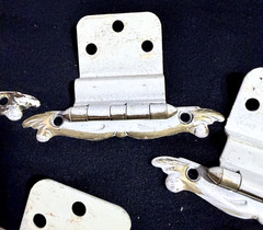 Lot of 20 French Provincial Cabinet Hinges by Amerock Ivory & Gold