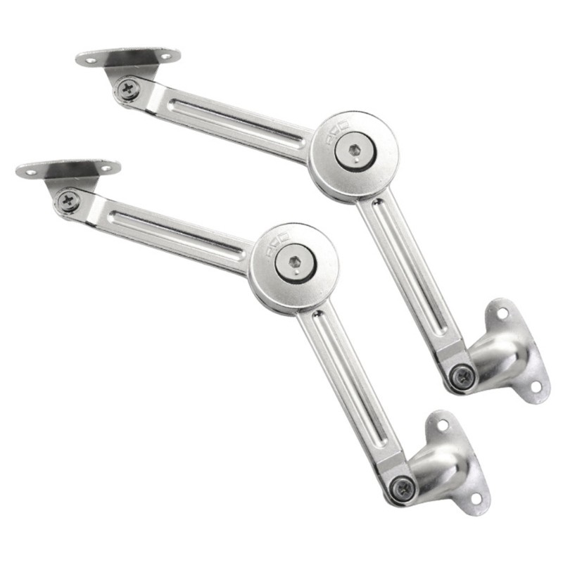 Soft Closing Lid Stay Hinges Zinc Alloy Adjustable for Toy Box Chest Storage