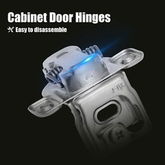 1/2″ Overlay Soft Close Cabinet Hinge 105° Face Frame Compact Door Hinges Lot