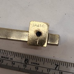 Lot of (8) Gold Square Brushed Satin Brass Cabinet Handles Pulls with (4) Knobs