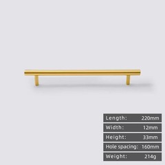 Solid Brass Cabinet Handle Gold Drawer Pull Kitchen Cupboard Door Knob Luxury