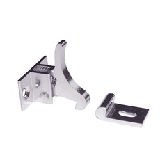 (25) Extra Heavy Duty Elbow Latch Cabinet Door / Window Catch – Nickel w/ screws