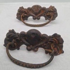 2-Vintage Antique Drawer Pull Handles