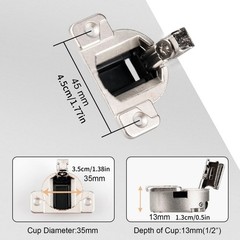 8 PCS Zinc Alloy Hinges for Blum 30.310-11.02 110 Degree Cup Depth 1/2 Premium