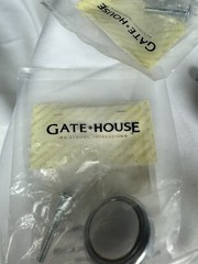 6 Gate House 1-1/4″ White Porcelain & Satin Nickel Cabinet Knob