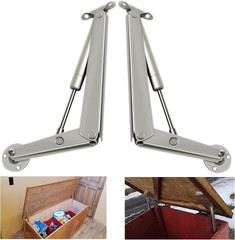Heavy Duty Soft Close Lid Support Hinge for Wooden Boxes and Toy Chests