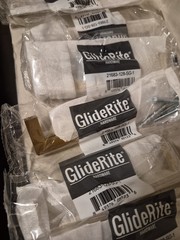 10 GlideRite Drawer Pulls 5 in. Satin Gold Solid Slim Square Cabinet Bar