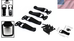 Durable Black Toggle Latches for Cabinets & Cases – 4 Set with Screws Included