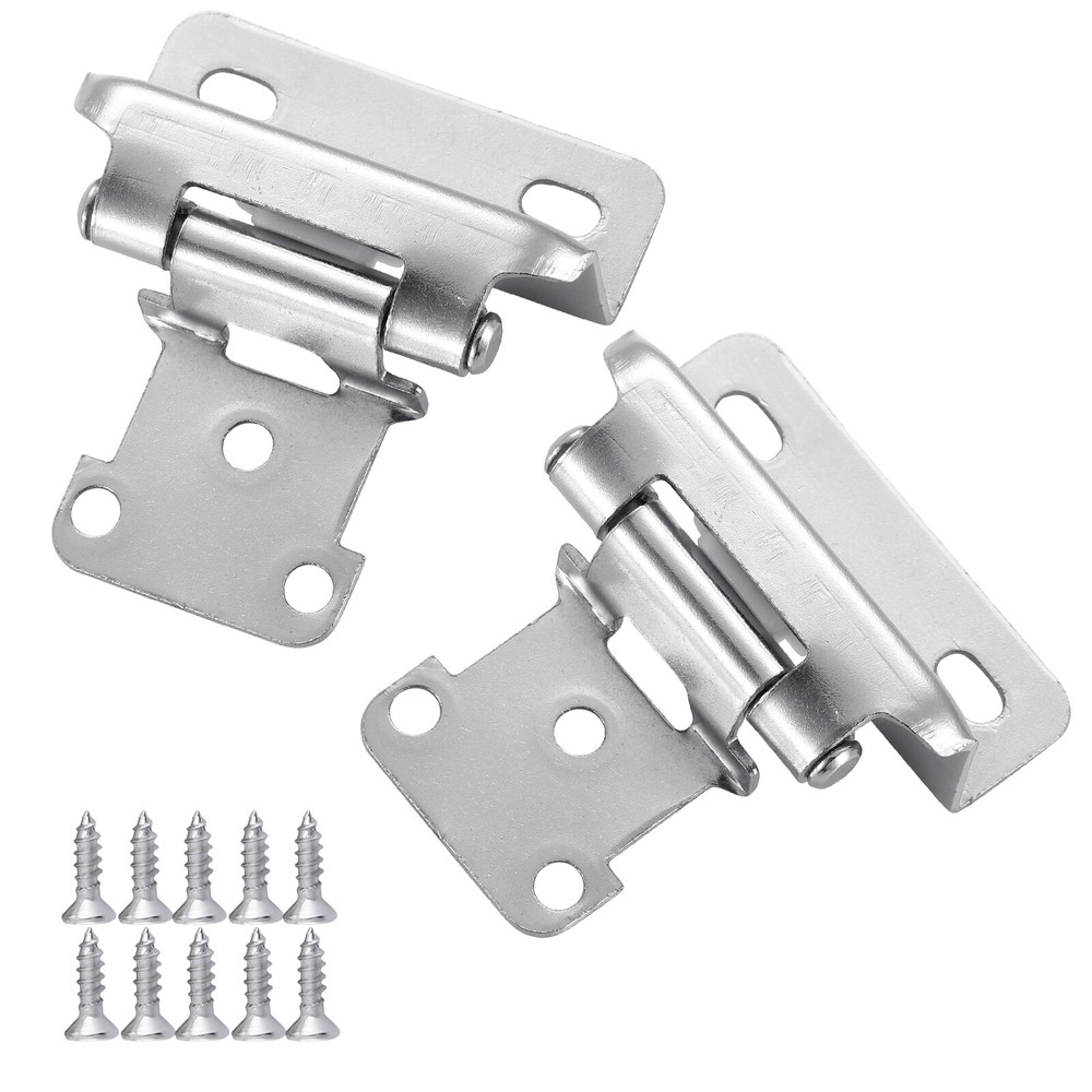 Lot 1/2″ Overlay Semi Partial Wrap Around Self Closing Kitchen Cabinet Hinges