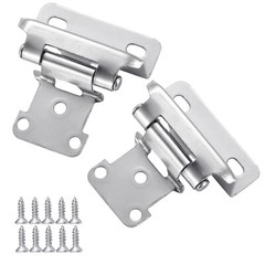 Lot 1/2″ Overlay Semi Partial Wrap Around Self Closing Kitchen Cabinet Hinges