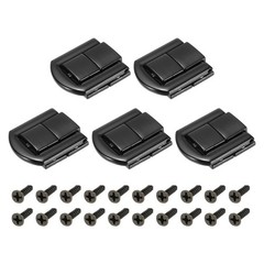 5Pcs 0.98″ x 0.79″ Zinc Alloy Toggle Catch Lock for Box Wooden Case, Black