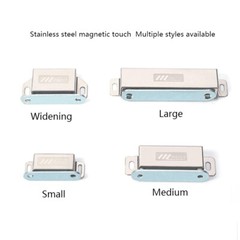 Strong Magnetic Cabinet Door Latch Closures Kitchen Cabinet Cupboard Catch New