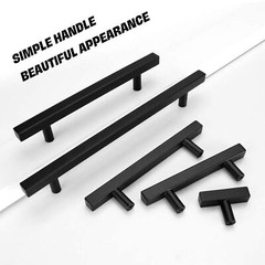 20 PACK Cabinet Handles Pulls Matte Black Stainless Steel Kitchen Drawer Pulls