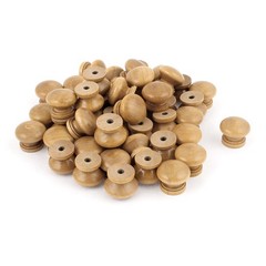 Furniture Drawer Door Cabinet Closet Wood Round Knob Pull Handle 50pack