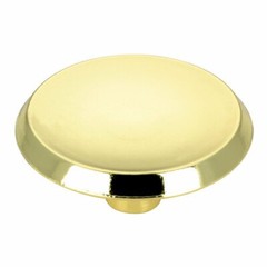 (5 Pack) 1-3/4 inch Amerock Mid Century Retro Concave Knob Polished Brass