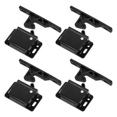 4 Sets Rv Drawer Latches and Catches Push to Close Durable ABS Metal Locks