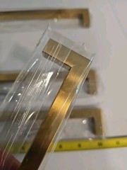 Lot Of 4 – 10 Inch 10″ Hole Center Brushed Gold Drawer Pulls Handles Elegant NEW