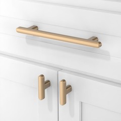 Asimerdeco 10 Pack Champagne Bronze Cabinet Pulls 5 Inch(128mm) Kitchen Cabinet