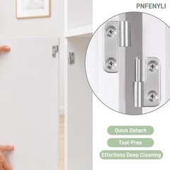 1.5in Lift Off Hinges 4Pack, 304 Stainless Steel Small Cabinet Hinges, Pin-on…